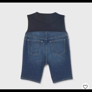 ISABEL MATERNITY CROSSOVER PANEL BERMUDA SHORTS 9” NEW